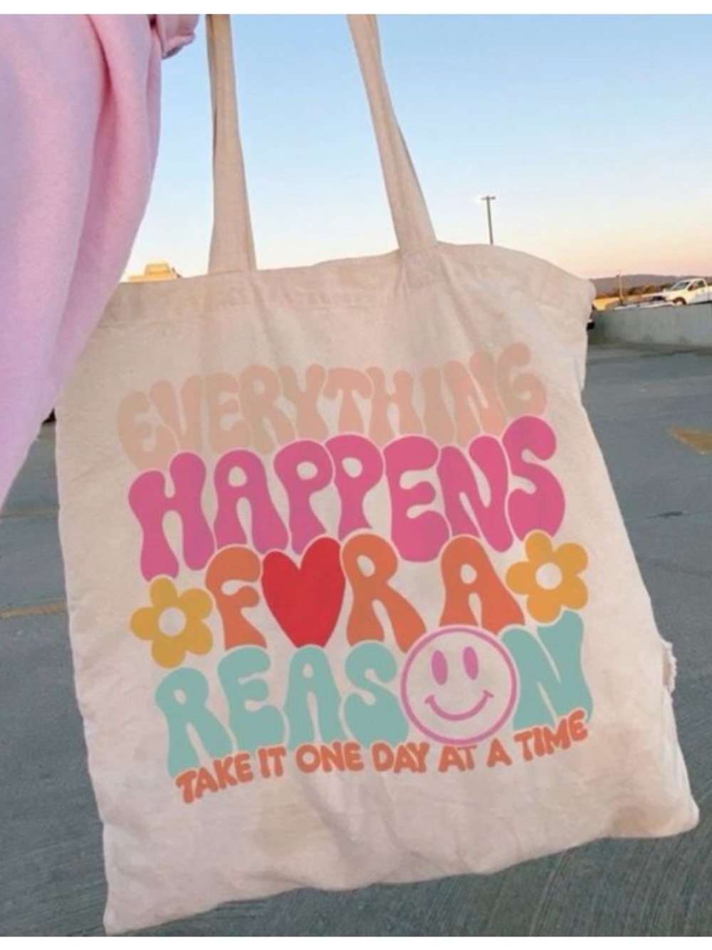 CUTANDCROPPED Smiley Face Bucket Hat and Tote set NEW - Picture 4 of 14